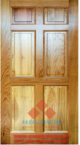 Thi công cửa gỗ tự nhiên - màu cánh dán nhạt